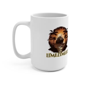 Taza de café con diseño de atardecer de Limetelo, 15 oz