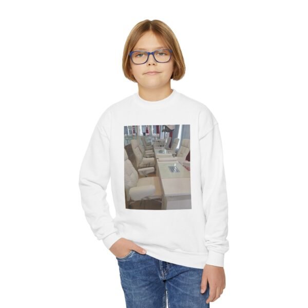 Sudadera juvenil con cuello redondo